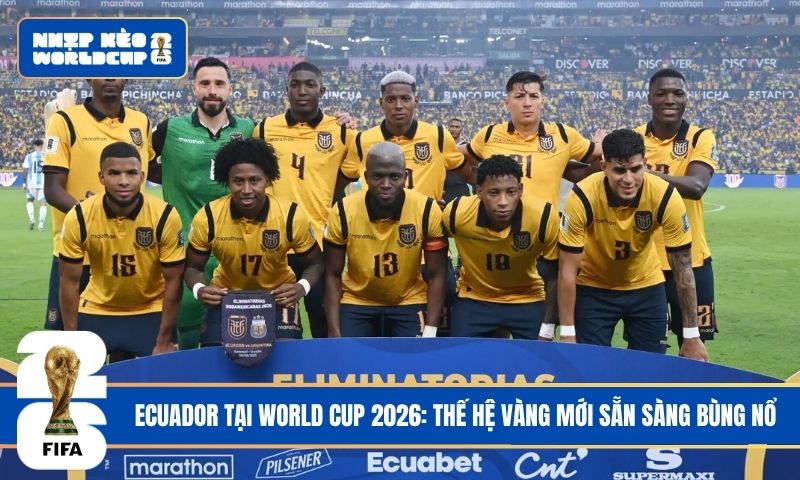 Ecuador tại World Cup 2026: Thế hệ vàng mới sẵn sàng bùng nổ