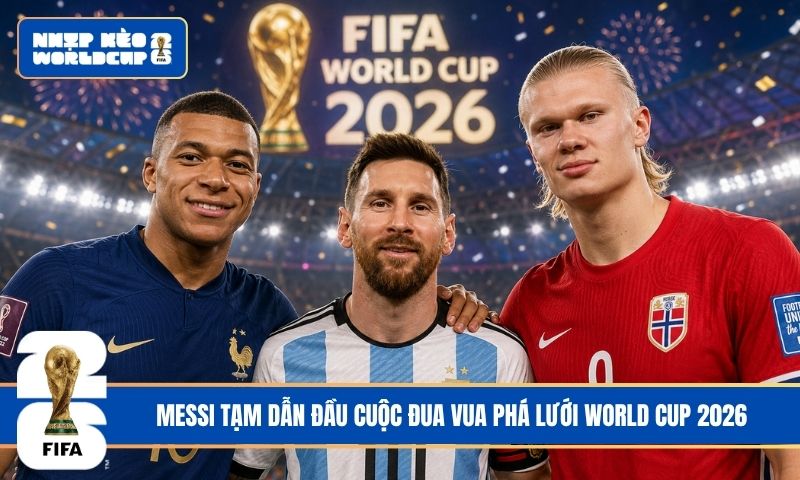 Messi tạm dẫn đầu cuộc đua vua phá lưới World Cup 2026