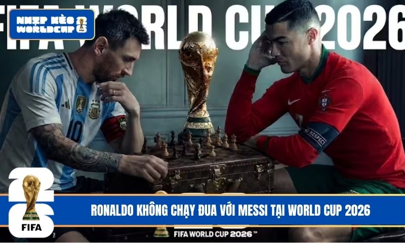 Ronaldo không chạy đua với Messi tại World Cup 2026