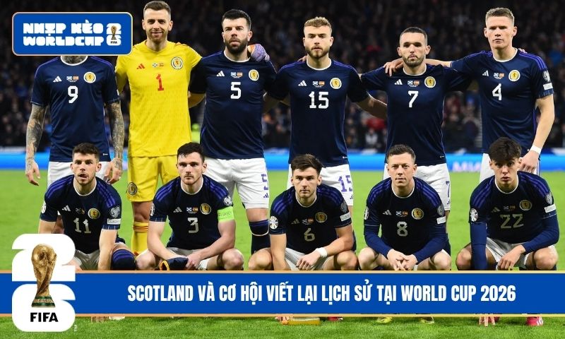 Scotland và cơ hội viết lại lịch sử tại World Cup 2026