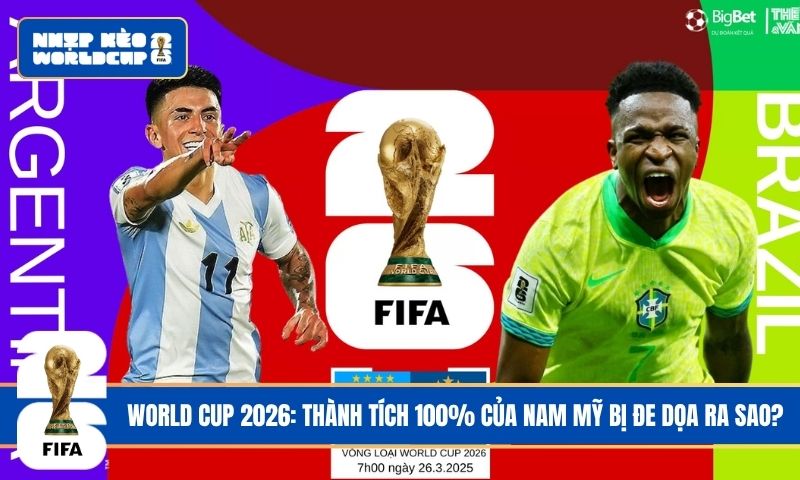 World Cup 2026: Thành tích 100% của Nam Mỹ bị đe dọa ra sao?